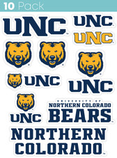 Northern Colorado Bears 10 Pack Collegiate Vinyl Decal Sticker