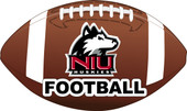 Northern Illinois Huskies 4-Inch Round Football Vinyl Decal Sticker