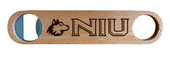 Northern Illinois Huskies Laser Etched Wooden Bottle Opener College Logo Design