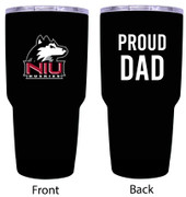 Northern Illinois Huskies Proud Dad 24 oz Insulated Stainless Steel Tumblers Choose Your Color.