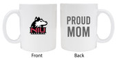 Northern Illinois Huskies Proud Mom White Ceramic Coffee Mug 2-Pack (White).