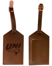 Northern Iowa Panthers Leather Luggage Tag Engraved