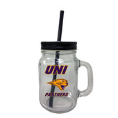 Northern Iowa Panthers Mason Jar Glass