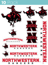 Northwestern Oklahoma State University 10 Pack Collegiate Vinyl Decal Sticker