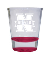 Northwestern Oklahoma State University Etched Round Shot Glass 2 oz Red