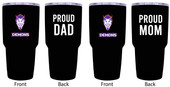 Northwestern State Demons Proud Mom and Dad 24 oz Insulated Stainless Steel Tumblers 2 Pack Black.