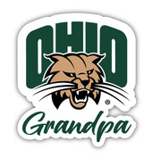 Ohio University 4 Inch Proud Grandpa Die Cut Decal