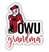 Ohio Wesleyan University 4 Inch Proud Grand Mom Die Cut Decal