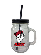 Ohio Wesleyan University Mason Jar Glass 2-Pack