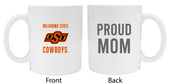 Oklahoma State Cowboys Proud Mom White Ceramic Coffee Mug (White).