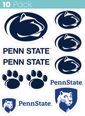 Penn State Nittany Lions 10 Pack Collegiate Vinyl Decal Sticker