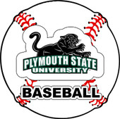 Plymouth State University 4-Inch Round Baseball Vinyl Decal Sticker