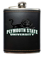 Plymouth State University Black Stainless Steel 7 oz Flask