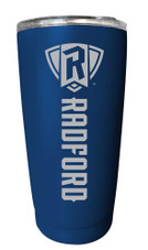 Radford University Etched 16 oz Stainless Steel Tumbler (Choose Your Color)