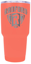 Radford University Highlanders 24 oz Insulated Tumbler Etched - Coral