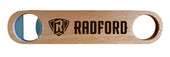 Radford University Highlanders Laser Etched Wooden Bottle Opener College Logo Design