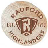 Radford University Highlanders Wood Coaster Engraved 4 Pack