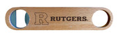 Rutgers Scarlet Knights Laser Etched Wooden Bottle Opener College Logo Design