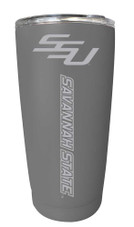 Savannah State University Etched 16 oz Stainless Steel Tumbler (Gray)