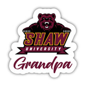 Shaw University Bears 4 Inch Proud Grandpa Die Cut Decal