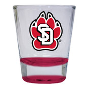 South Dakota Coyotes 2 ounce Color Etched Shot Glasses