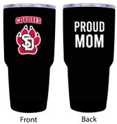 South Dakota Coyotes Proud Mom 24 oz Insulated Stainless Steel Tumblers Black.