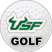 South Florida Bulls 4-Inch Round Golf Ball Vinyl Decal Sticker