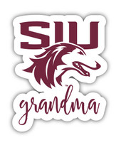Southern Illinois Salukis 4 Inch Proud Grand Mom Die Cut Decal