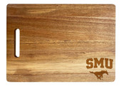 Southern Methodist University Engraved Wooden Cutting Board 10" x 14" Acacia Wood