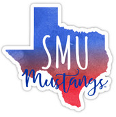 Southern Methodist University Watercolor State Die Cut Decal 2-Inch