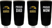 Southern Mississippi Golden Eagles Proud Mom and Dad 16 oz Insulated Stainless Steel Tumblers 2 Pack Black.