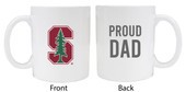 Stanford University Proud Dad White Ceramic Coffee Mug (White).