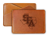 Stephen F. Austin State University College Leather Card Holder Wallet