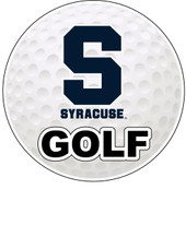 Syracuse Orange 4-Inch Round Golf Ball Vinyl Decal Sticker