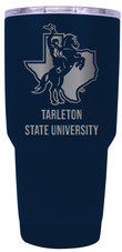 Tarleton State University 24 oz Insulated Tumbler Etched - Navy