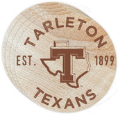 Tarleton State University Wood Coaster Engraved 4 Pack