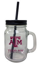 Texas A&M Aggies 16 oz Mason Jar Glass 2 Pack