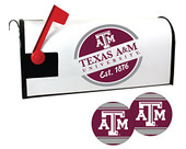 Texas A&M Aggies Magnetic Mailbox Cover and Sticker Set