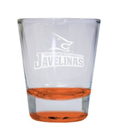 Texas A&M Kingsville Javelinas Etched Round Shot Glass 2 oz Orange