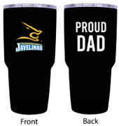 Texas A&M Kingsville Javelinas Proud Dad 24 oz Insulated Stainless Steel Tumblers Black.