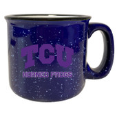 Texas Christian University 8 oz Speckled Ceramic Camper Coffee Mug (Navy).