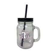 Texas Southern University Mason Jar Glass