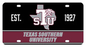 Texas Southern University Metal License Plate