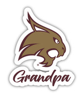Texas State Bobcats 4 Inch Proud Grandpa Die Cut Decal