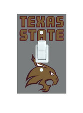 Texas State Bobcats Light Switch Cover