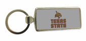 Texas State Bobcats Metal Keychain