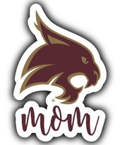 Texas State Bobcats Proud Mom 4-Inch Die Cut Decal,Multi