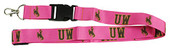 University of Wyoming Pink Lanyard