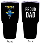 Toledo Rockets Proud Dad 24 oz Insulated Stainless Steel Tumblers Black.