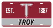 Troy University Metal License Plate